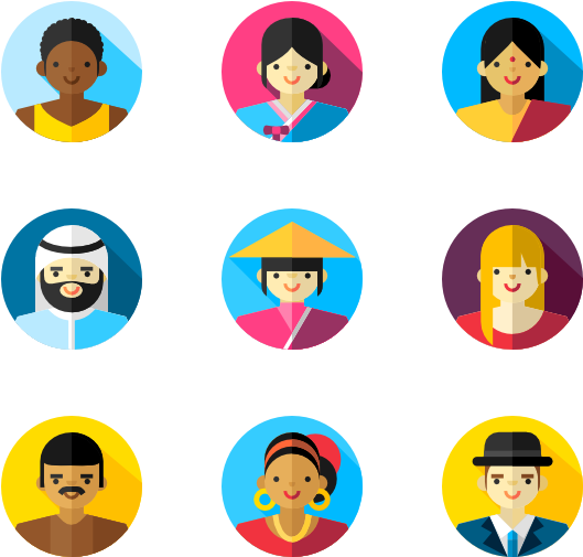 Cultures People Icon - Family Flat Icon (600x564)