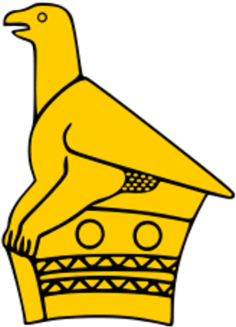 Traditional Zimbabwe Bird Design - Bird On Zimbabwe Flag (354x500)
