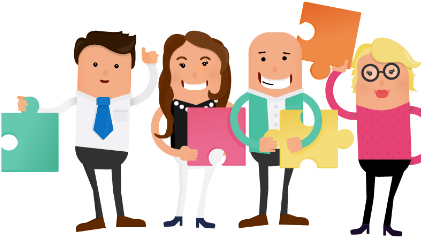 Staff Clipart Employee Induction - Cartoon Employees (420x314)