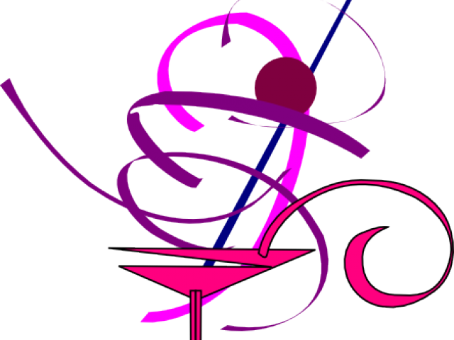 Martini Clipart Woman Drinking Cocktail - Clip Art Pink Cocktail (640x480)