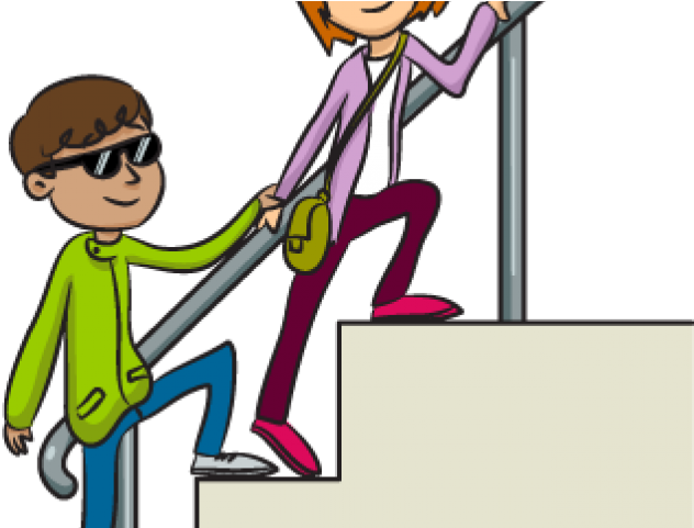 Hiking Clipart Success - Go Up The Stairs (640x480)