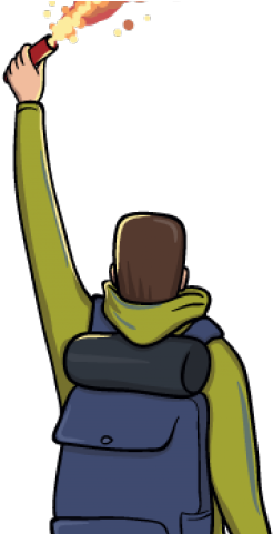 Hiking Clipart Distant - Hiking (640x480)