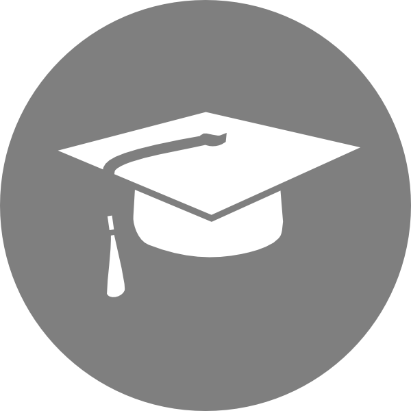 This Free Clip Arts Design Of Gray Mortar Board - This Free Clip Arts Design Of Gray Mortar Board (600x600)