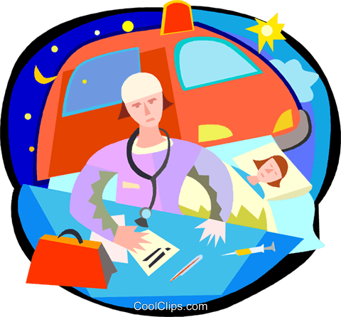 Emergency Services Royalty Free Vector Clip Art Illustration - Emergency Services Royalty Free Vector Clip Art Illustration (480x446)
