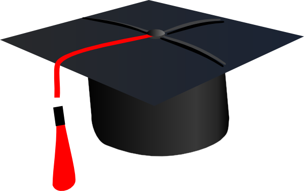 Banner Royalty Free Grad Clip Art At Clker Com Vector - Graduation Hat (600x376)