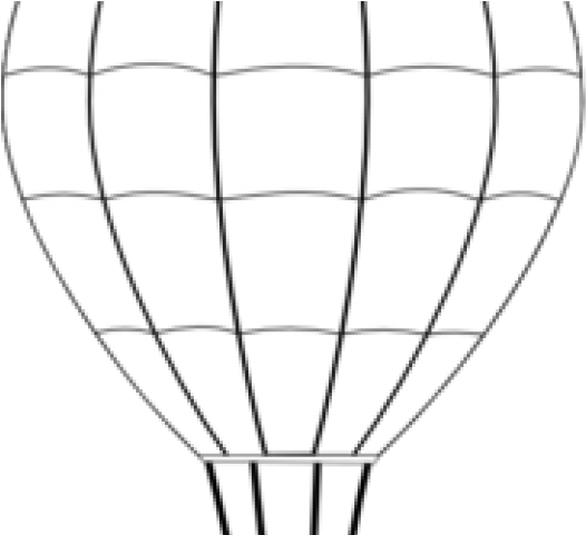 Hot Air Balloon Clipart Black And White - Portable Network Graphics (640x480)