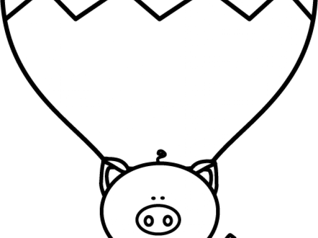Hot Air Balloon Clipart Pig - Hot Air Balloon (640x480)