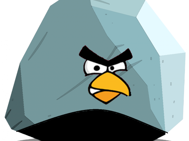 Boulder Clipart Eagle - Angry Birds Icon (640x480)