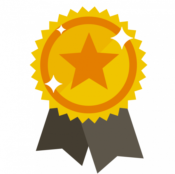 Boulder Clipart Graduation - Transparent Background Awards Icon (600x596)