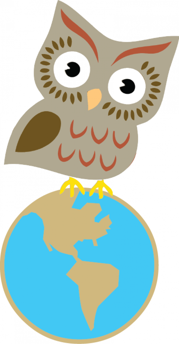 University Of Colorado Boulder Clipart Norlin Library - Owl Earth Clip Art (600x1149)