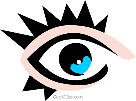 Eyes Royalty Free Vector Clip Art Illustration - Eye Symbol (480x357)