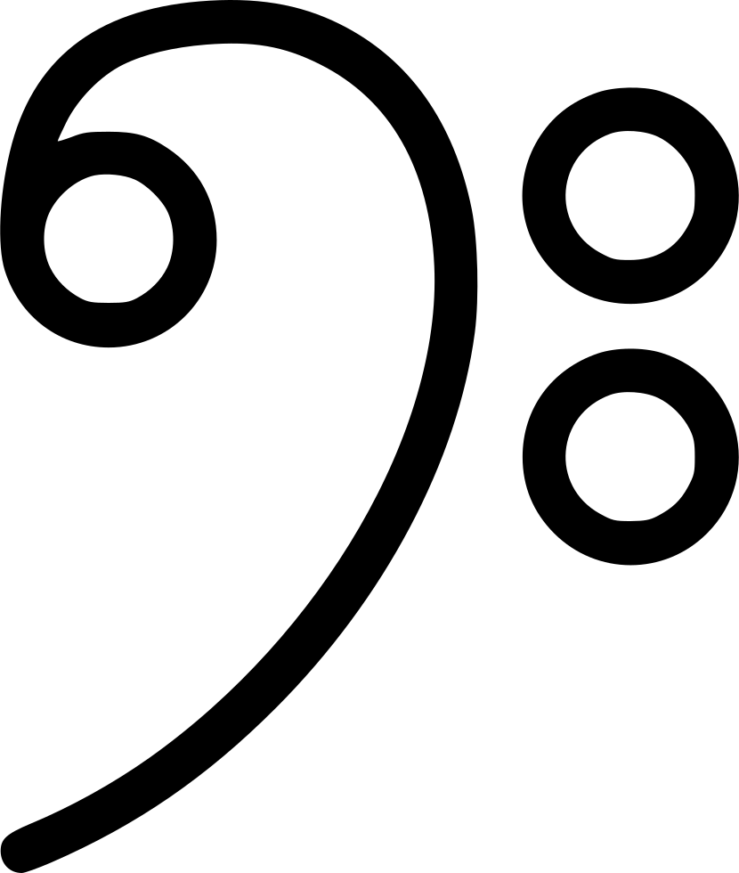 Graphic Transparent Bass Svg - Circle (830x980)