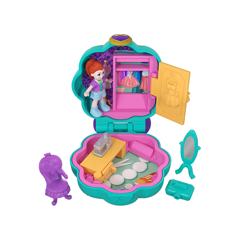 Polly Pocket™ Fiercely Fab Studio™ Compact - Polly Pocket (788x788)