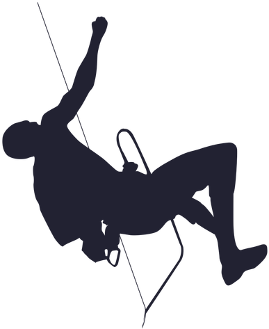 Climbing Clipart Silhouette - Mountain Climbing Silhouette Png (512x512)