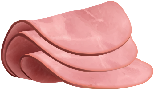 Sliced Ham Png Clip Art - Clip Art (500x293)
