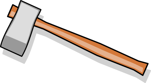 Cleaving Axe Hatchet Wood Splitting Tool - Clipart Of Axe (614x340)