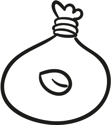 Seed Bag Vector - Bag Of Seeds Drawing (400x400)