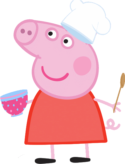 Amigurumi, Pig Party, Party Party, Pig Character, George - Peppa Pig (417x591)