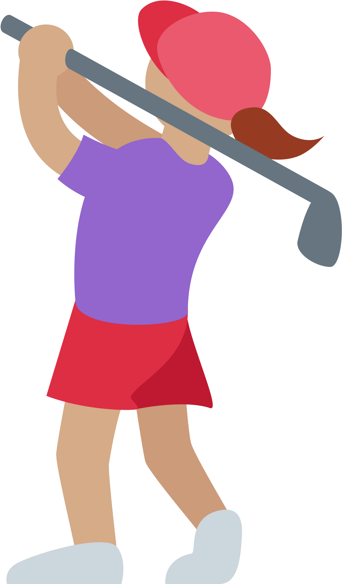 Open - Woman Golfing Emoji (2000x2000)
