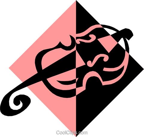 Violin Symbol Royalty Free Vector Clip Art Illustration - Violin (480x456)