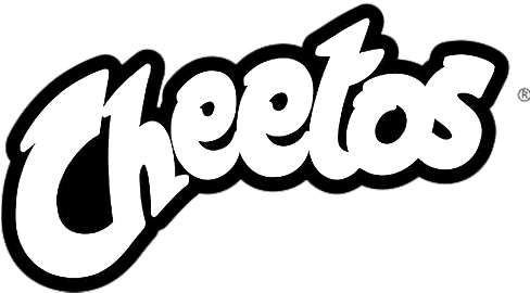 Who We've Worked With - Cheetos Black And White (500x500)