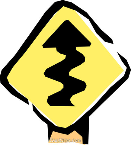 Road Signs Royalty Free Vector Clip Art Illustration - Traffic Sign (434x480)