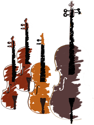 Violin Png Quartet Rope Violin - Cello F Holes Shirt (509x720)