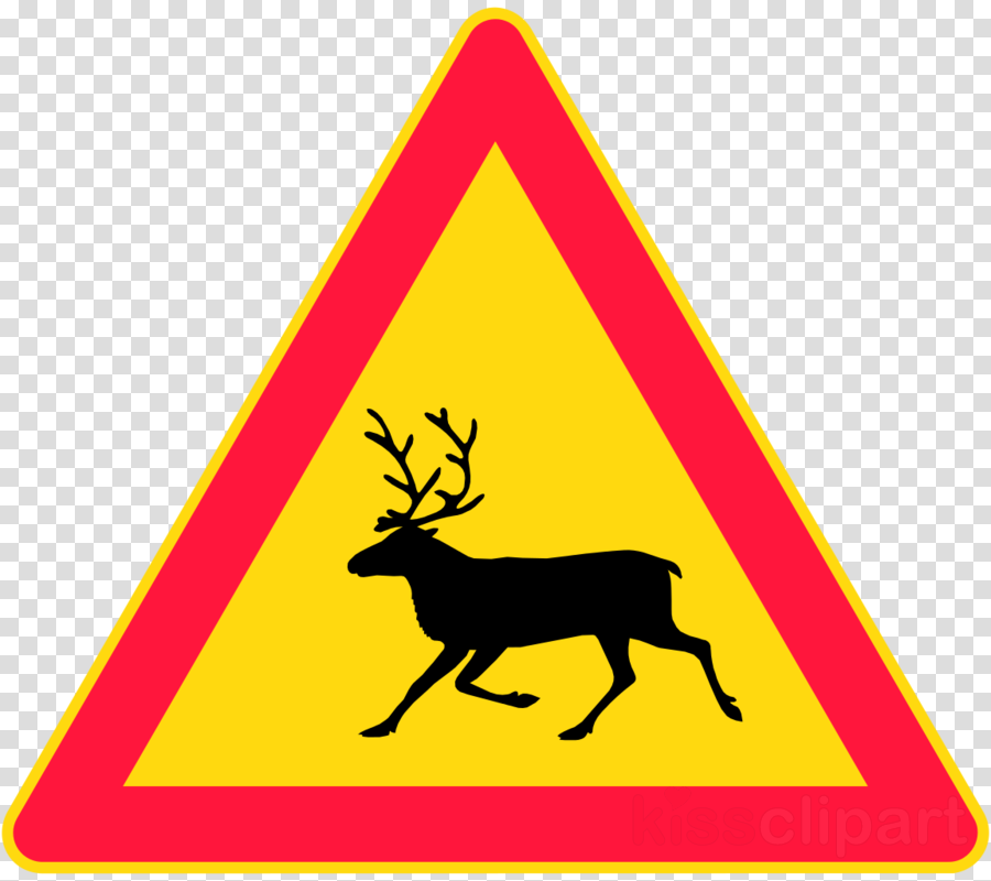 Reindeer Road Sign Finland Clipart Lemmenjoki National - Radiation Hazard Symbol (900x800)