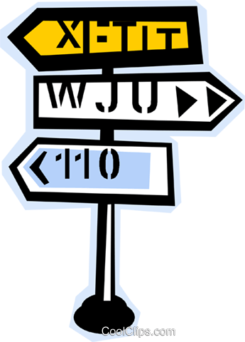 Road Signs Royalty Free Vector Clip Art Illustration - Road Signs Royalty Free Vector Clip Art Illustration (345x480)