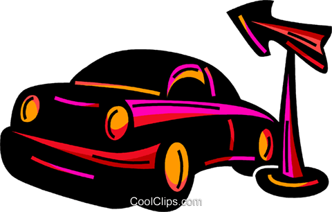 Family Car And Road Sign Royalty Free Vector Clip Art - Family Car And Road Sign Royalty Free Vector Clip Art (480x306)