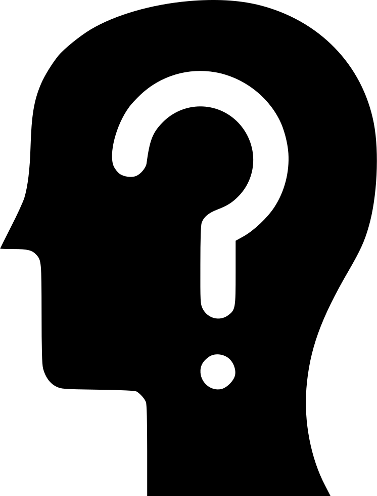 Confused Clipart Questionclip - Human Head With Question Mark (746x980)