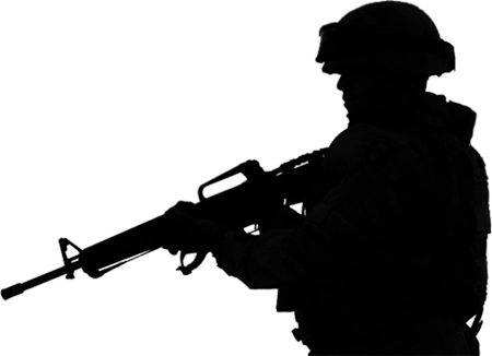Army Silhouette Png Download - Cafepress Army Samsung Galaxy S8 Case (450x326)