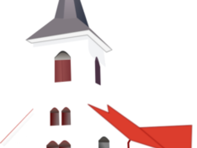 Steeple Clipart Wedding Chapel - Organ Donor Shower Curtain (640x480)