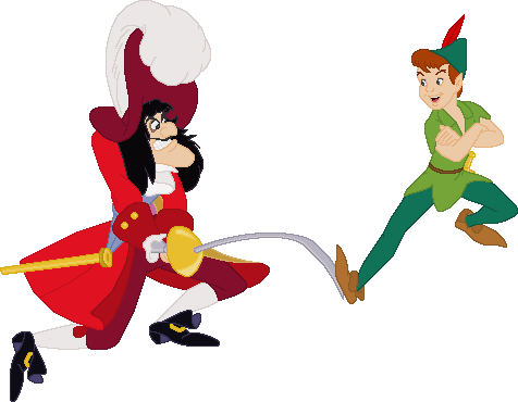 Peter Pan - Peter Pan Clipart Moving (476x370)