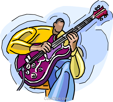 Guitar Clipart Jazz Guitar - Jazz Clip Art (480x433)
