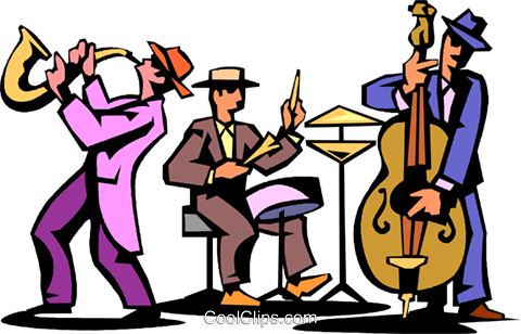 Live For Free Download On Mbtskoudsalg - Jazz Band Clipart (480x308)