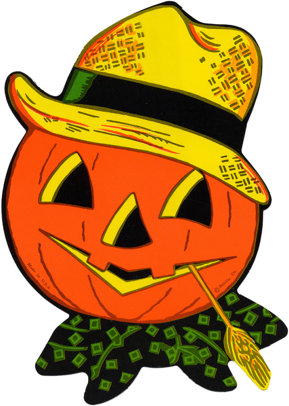 Halloween Goodies, Halloween Cards, Holidays Halloween, - Vintage Halloween Jack O Lantern (600x826)