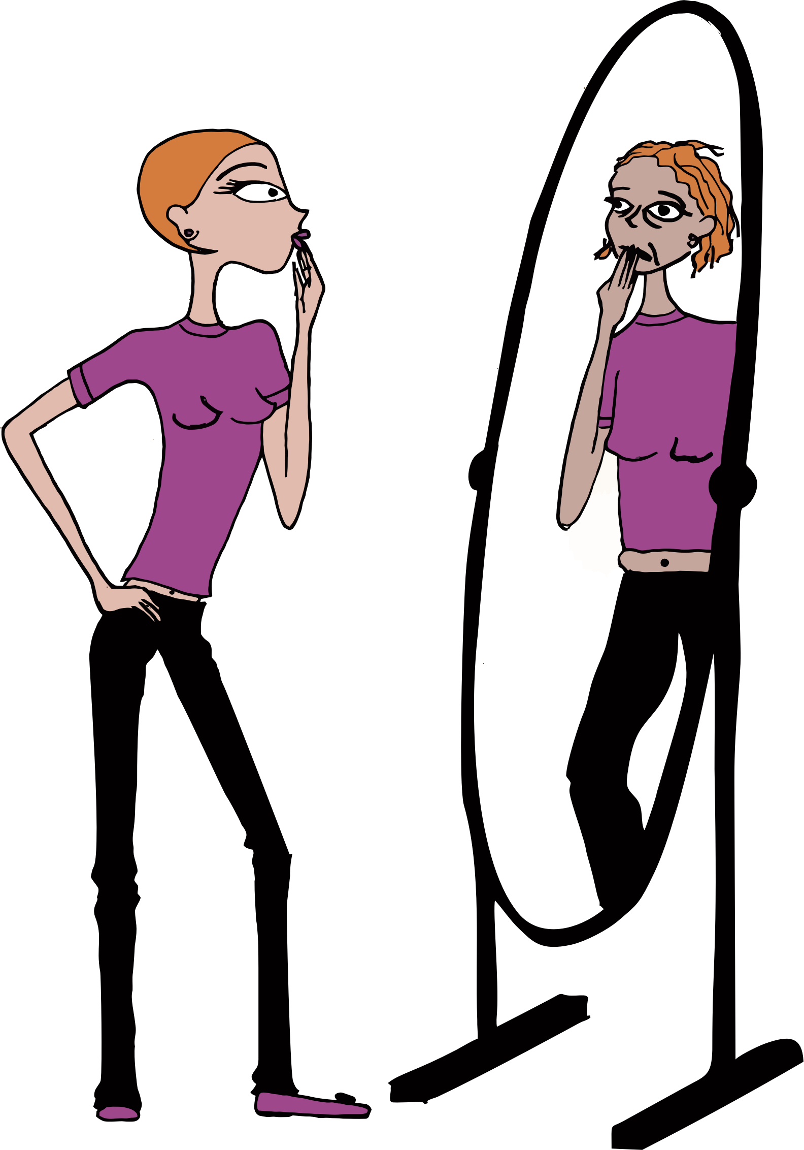 Big Image - Mirror Clipart (1584x2264)