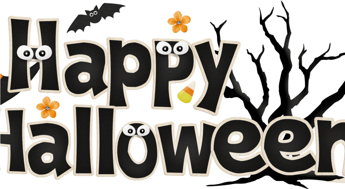 Cute Happy Halloween Clip Art Transpa Library Techflourish - Happy Halloween (1140x660)