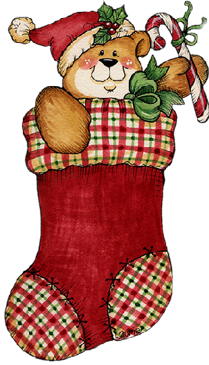 Tube De Noel Christmas Time, Christmas Stockings, Christmas - Christmas Stocking Clipart Png (302x526)