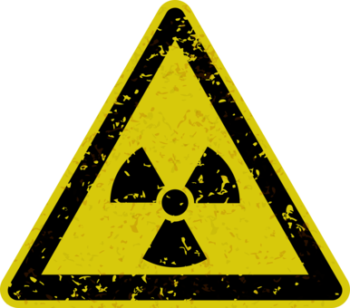 Ionizing Radiation Radioactive Decay Computer Icons - Radiation Sign Clipart (386x340)
