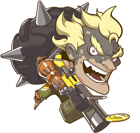 Clipart Library Junkrat X The Objective - Overwatch Junkrat Cute Spray (512x512)