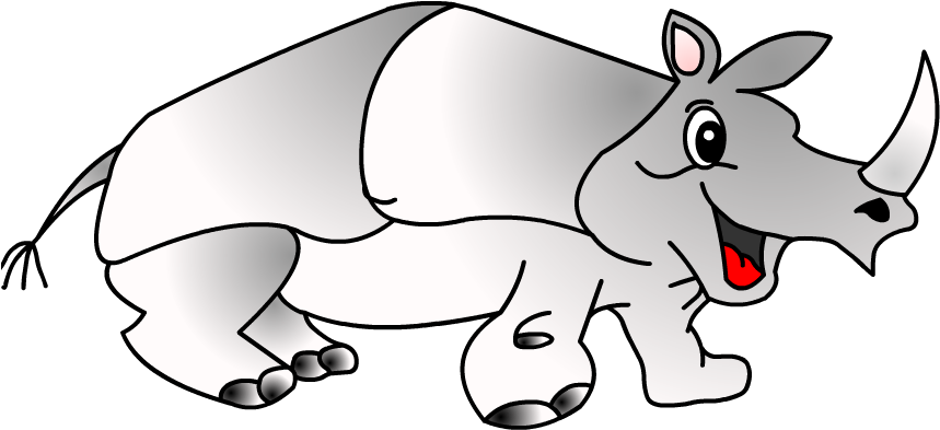 Rinoceronte Alegre Dibujos Genmagic Picture Royalty - Rhinoceros (890x658)