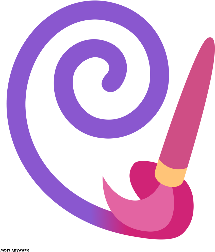 Artist Mandash Cutie Mark Only Fame - My Little Pony Toola Roola Cutie Mark (888x1024)