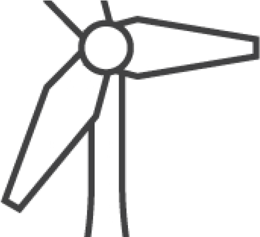 Wind Turbine Clipart Outline - Wind Turbine (640x480)