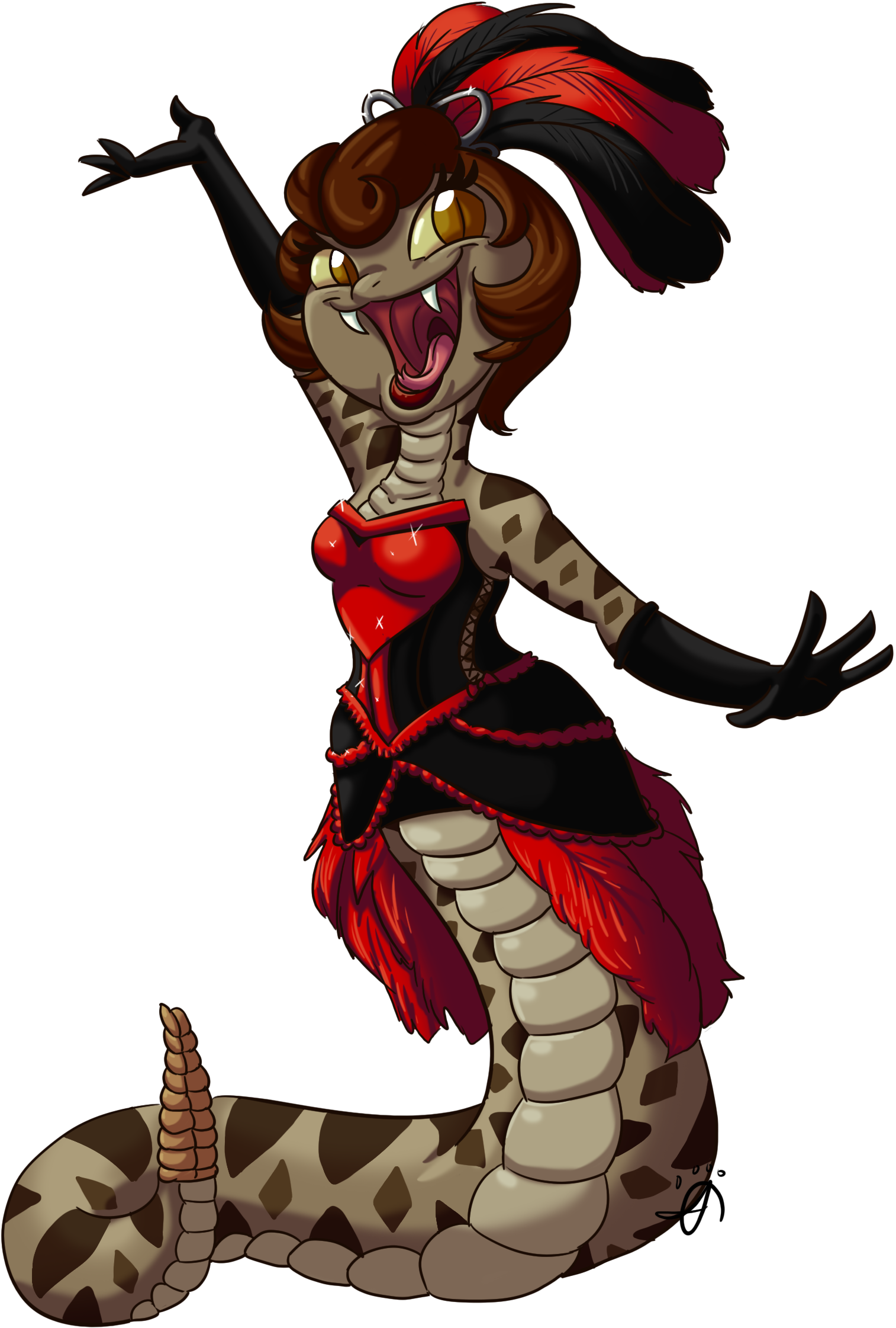 Cabaret Rattlesnake - Illustration (1676x2352)
