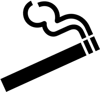 To 21st Is National Non-smoking Week In Canada And - Black And White Clip Art Cigarette (800x600)