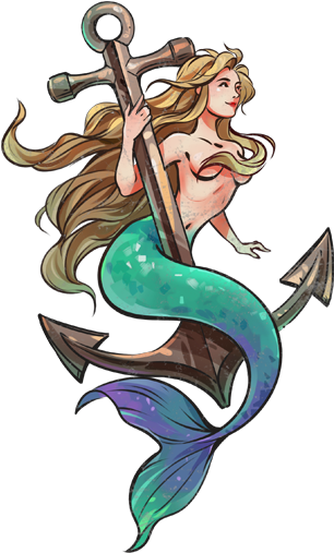 "mermaid" Emblem - War Thunder Mermaid Decal (512x512)