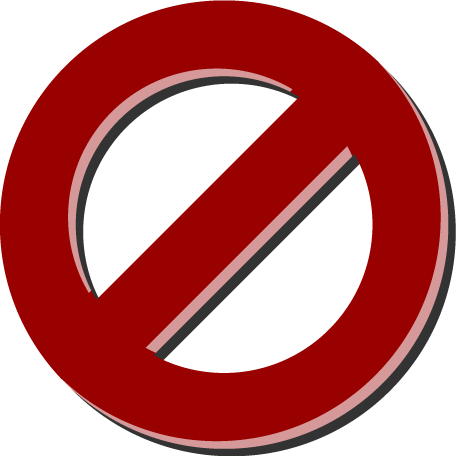 Circle With Slash - Circle (456x456)