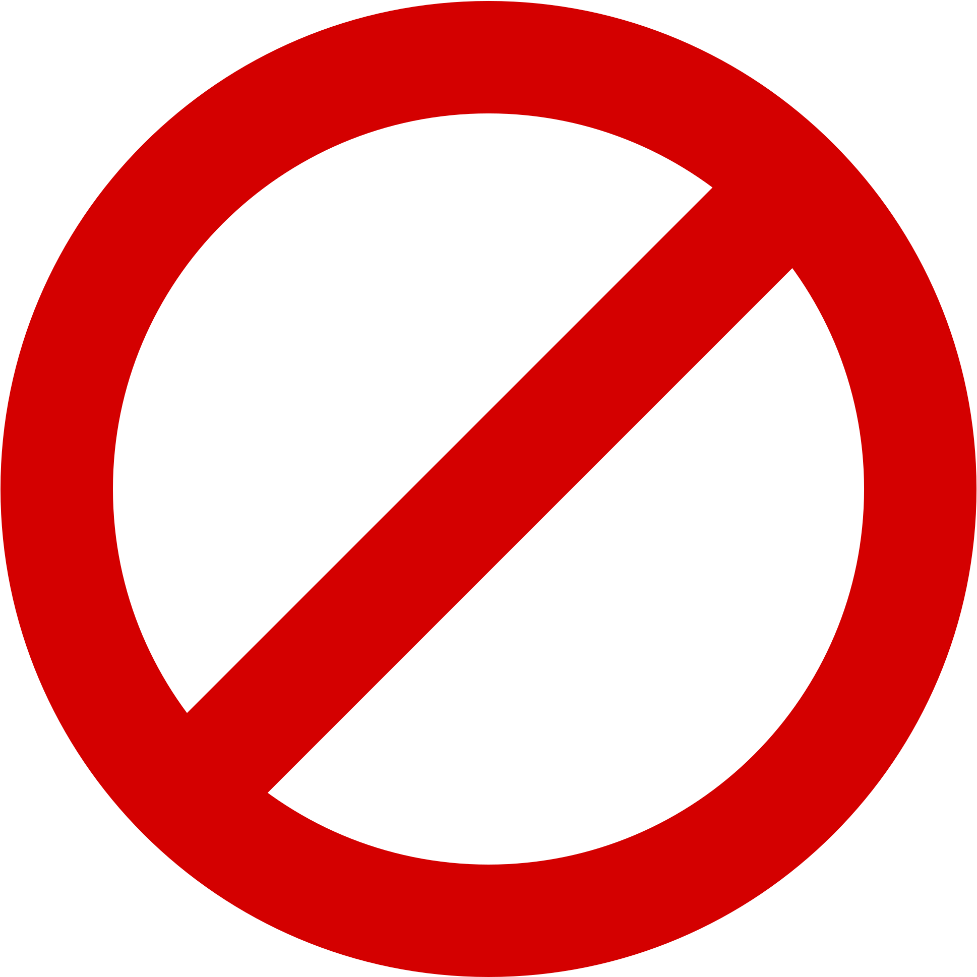 Circle Slash Png - Circle With Slash Transparent (2000x2000)